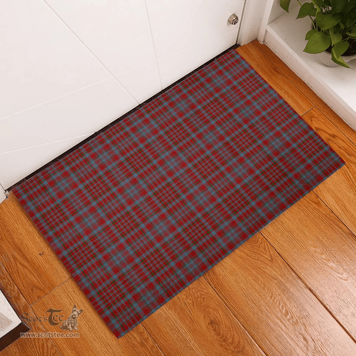 Scottish Murray of Polmaise Clan Tartan Rubber Door Mat - Classic Scottish Plaid Tartan Plaid