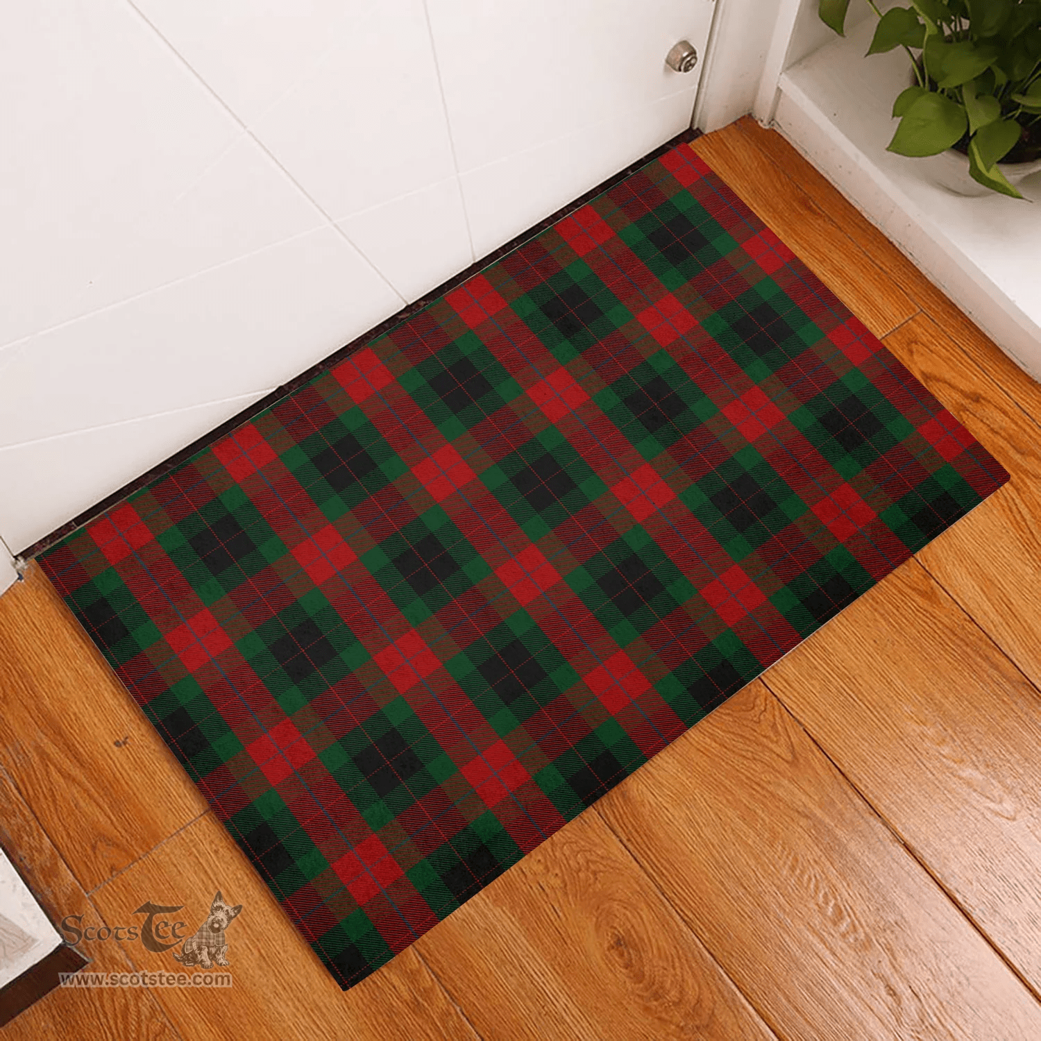 Scottish Skene of Cromar 02 Clan Tartan Rubber Door Mat - Classic Scottish Plaid Tartan Plaid