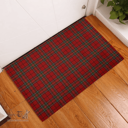 Scottish Stewart of Galloway 01 Clan Tartan Rubber Door Mat - Classic Scottish Plaid Tartan Plaid