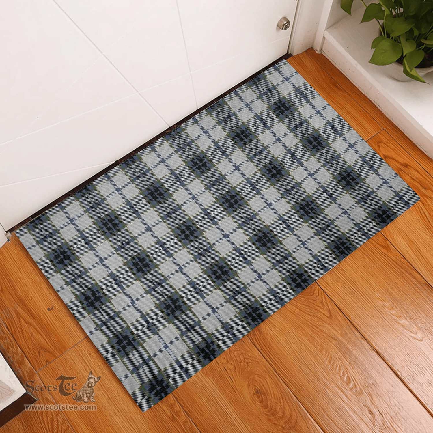 Scottish MacTavish of Dunardry Dress Clan Tartan Rubber Door Mat - Classic Scottish Plaid Tartan Plaid
