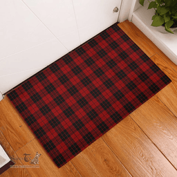 Scottish MacLeod of Raasay Highland Clan Tartan Rubber Door Mat - Classic Scottish Plaid Tartan Plaid