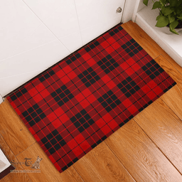 Scottish MacLeod of Raasay Clan Tartan Rubber Door Mat - Classic Scottish Plaid Tartan Plaid