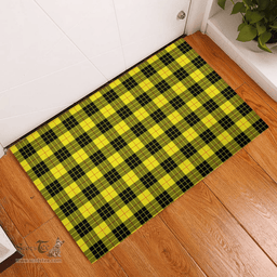 Scottish MacLeod of Lewis Modern Clan Tartan Rubber Door Mat - Classic Scottish Plaid Tartan Plaid