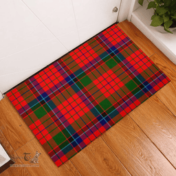 Scottish MacNicol of Scorrybreac Clan Tartan Rubber Door Mat - Classic Scottish Plaid Tartan Plaid