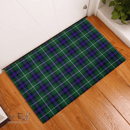 Scottish MacDonald of the Isles Hunting Modern Clan Tartan Rubber Door Mat - Classic Scottish Plaid Tartan Plaid