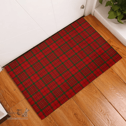 Scottish MacDonell of Keppoch 04 Clan Tartan Rubber Door Mat - Classic Scottish Plaid Tartan Plaid