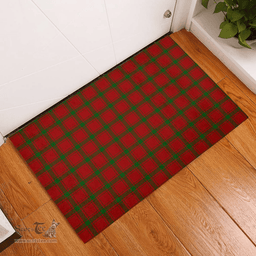 Scottish MacDonald of Sleat Clan Tartan Rubber Door Mat - Classic Scottish Plaid Tartan Plaid