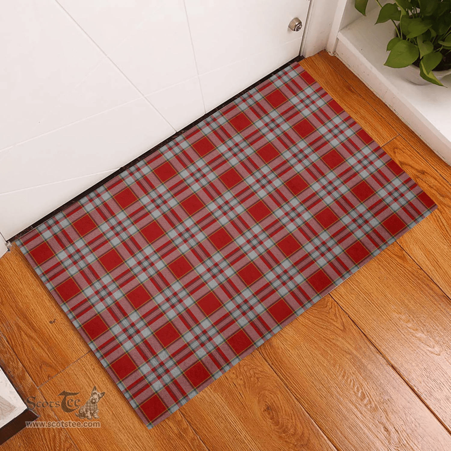 Scottish Drummond of Perth Dress 03 Clan Tartan Rubber Door Mat - Classic Scottish Plaid Tartan Plaid