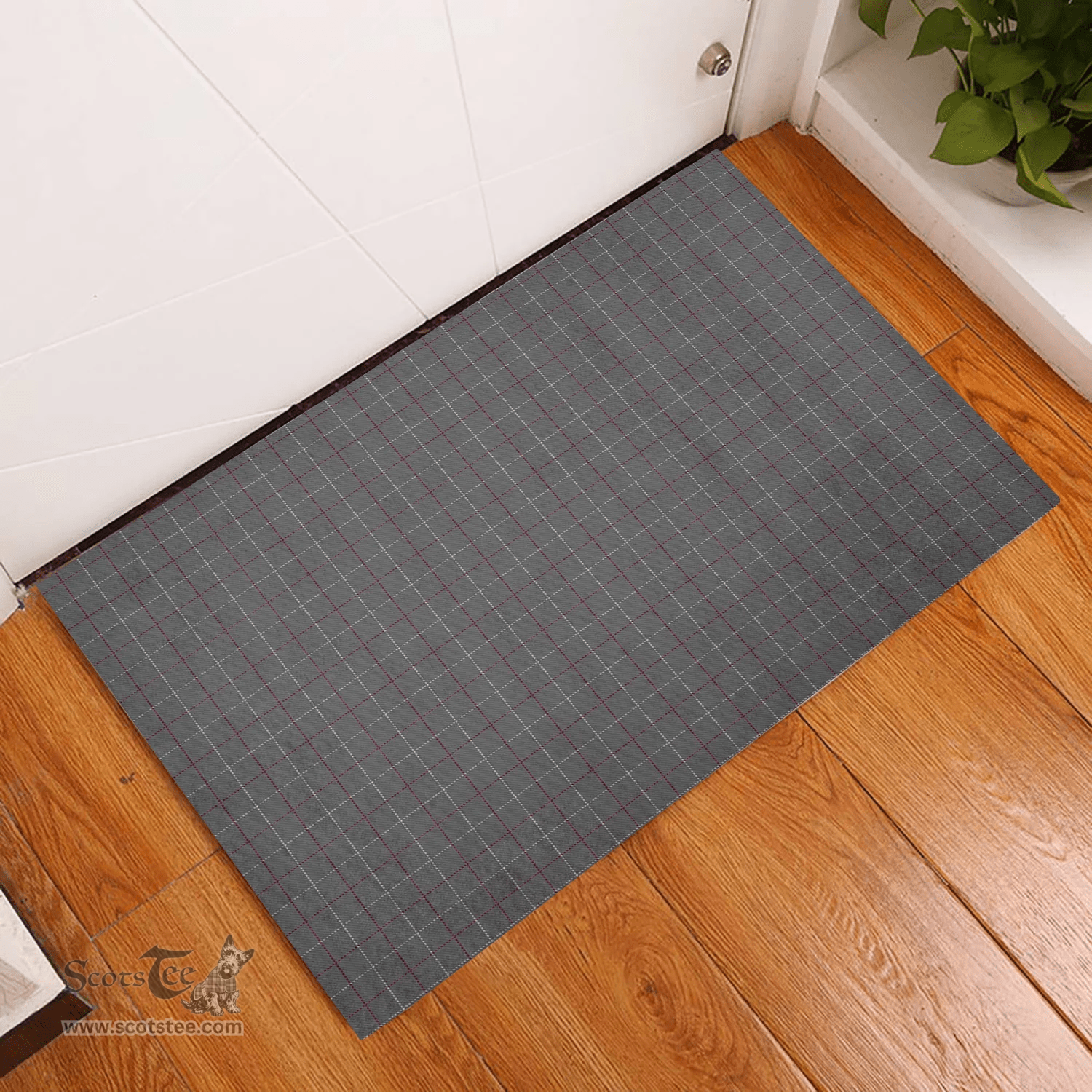 Scottish Dunbar of Pitgaveny Clan Tartan Rubber Door Mat - Classic Scottish Plaid Tartan Plaid