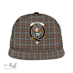 Scottish Murray of Atholl Weathered Clan Tartan Snapback Hat - Crest Classic Scottish Plaid Tartan Plaid