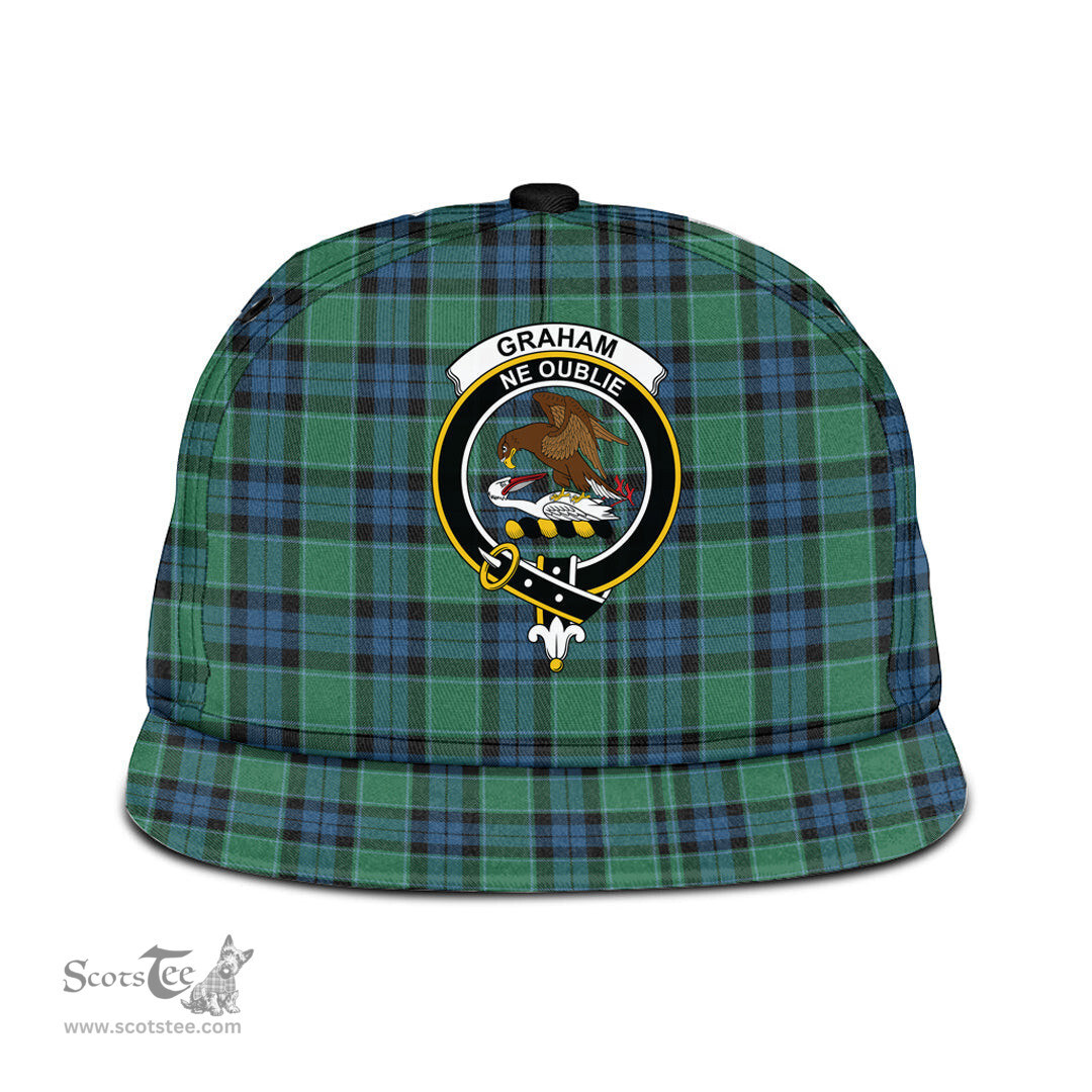 Scottish Graham of Menteith Ancient Clan Tartan Snapback Hat - Crest Classic Scottish Plaid Tartan Plaid