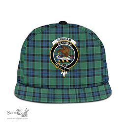 Scottish Graham of Menteith Ancient Clan Tartan Snapback Hat - Crest Classic Scottish Plaid Tartan Plaid