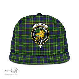 Scottish Campbell of Breadalbane Modern Clan Tartan Snapback Hat - Crest Classic Scottish Plaid Tartan Plaid