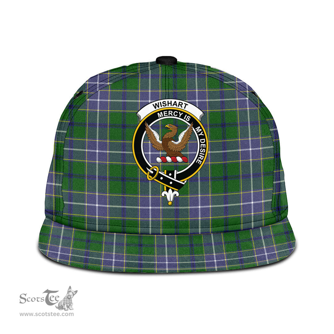 Scottish Wishart Hunting Modern Clan Tartan Snapback Hat - Crest Classic Scottish Plaid Tartan Plaid