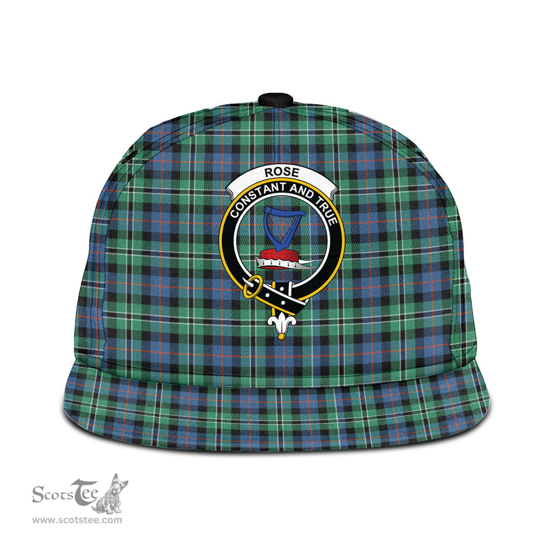 Scottish Rose Hunting Ancient Clan Tartan Snapback Hat - Crest Classic Scottish Plaid Tartan Plaid