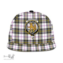 Scottish MacPherson Dress Modern Clan Tartan Snapback Hat - Crest Classic Scottish Plaid Tartan Plaid