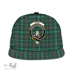 Scottish Ross Hunting Modern Clan Tartan Snapback Hat - Crest Classic Scottish Plaid Tartan Plaid
