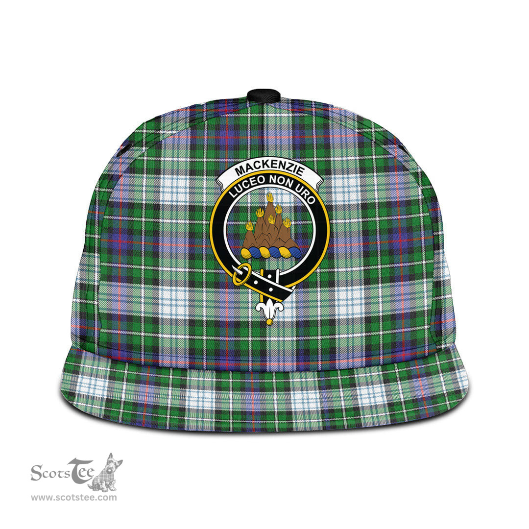 Scottish MacKenzie Dress Modern Clan Tartan Snapback Hat - Crest Classic Scottish Plaid Tartan Plaid