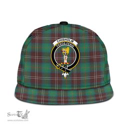 Scottish Chisholm Hunting Ancient Clan Tartan Snapback Hat - Crest Classic Scottish Plaid Tartan Plaid