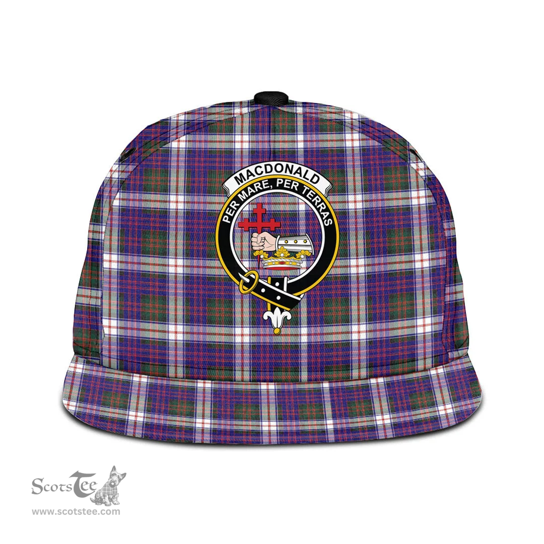 Scottish MacDonald Dress Modern Clan Tartan Snapback Hat - Crest Classic Scottish Plaid Tartan Plaid