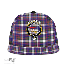 Scottish MacDonald Dress Modern Clan Tartan Snapback Hat - Crest Classic Scottish Plaid Tartan Plaid