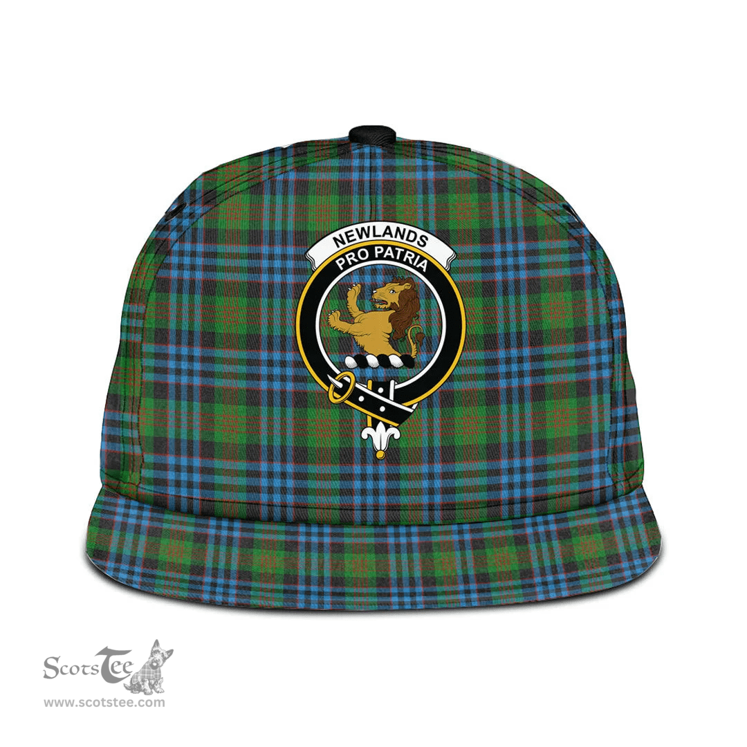 Scottish Newlands of Lauriston Clan Tartan Snapback Hat - Crest Classic Scottish Plaid Tartan Plaid