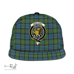 Scottish Newlands of Lauriston Clan Tartan Snapback Hat - Crest Classic Scottish Plaid Tartan Plaid