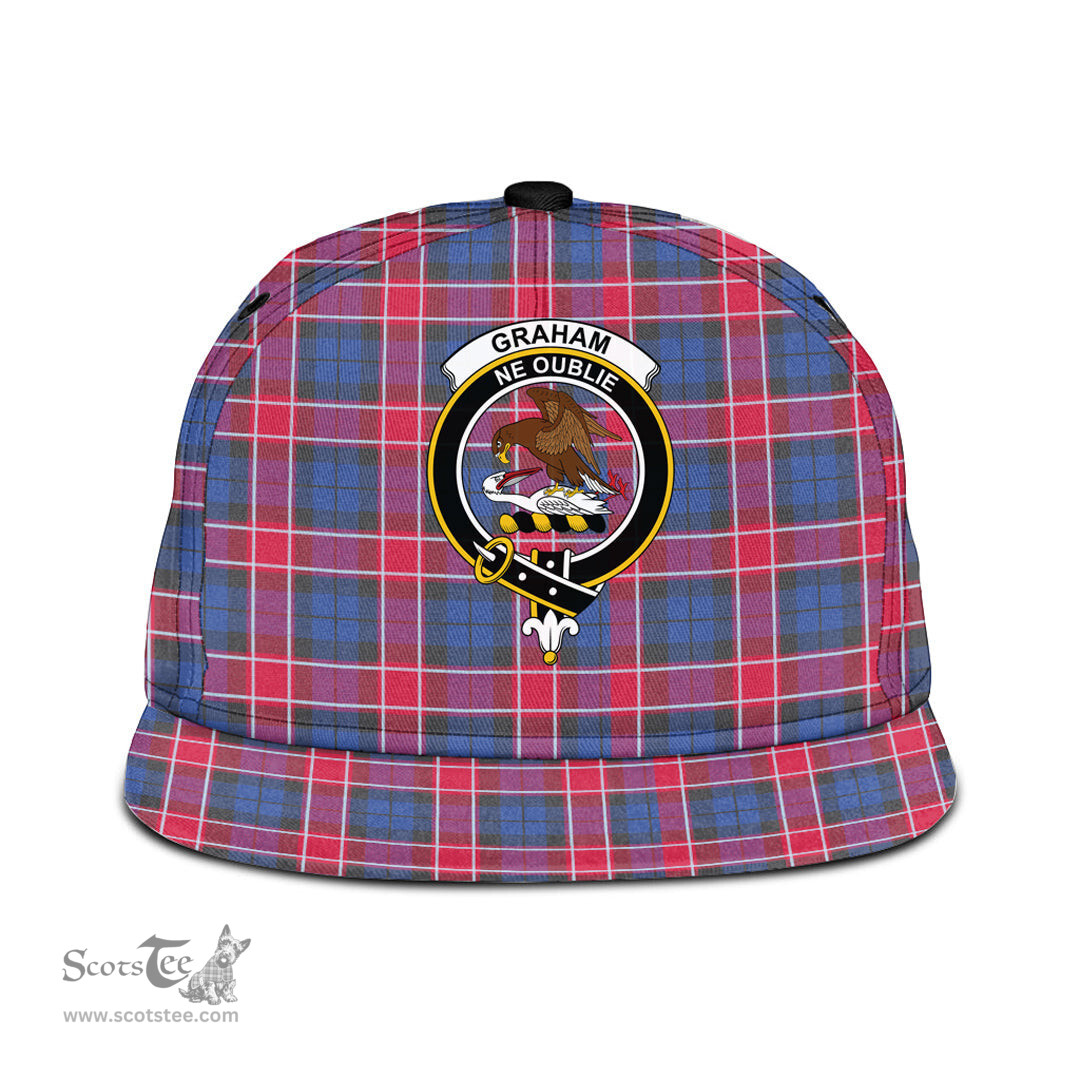 Scottish Graham of Menteith Red Clan Tartan Snapback Hat - Crest Classic Scottish Plaid Tartan Plaid