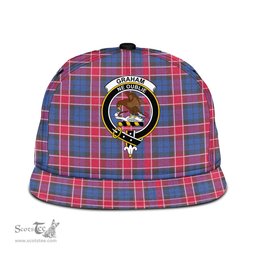 Scottish Graham of Menteith Red Clan Tartan Snapback Hat - Crest Classic Scottish Plaid Tartan Plaid