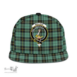 Scottish Wallace Hunting Ancient Clan Tartan Snapback Hat - Crest Classic Scottish Plaid Tartan Plaid