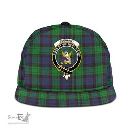 Scottish Stewart Old Modern Clan Tartan Snapback Hat - Crest Classic Scottish Plaid Tartan Plaid