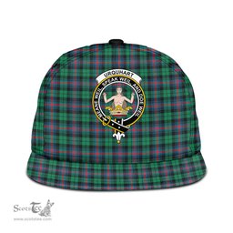 Scottish Urquhart Broad Red Ancient Clan Tartan Snapback Hat - Crest Classic Scottish Plaid Tartan Plaid