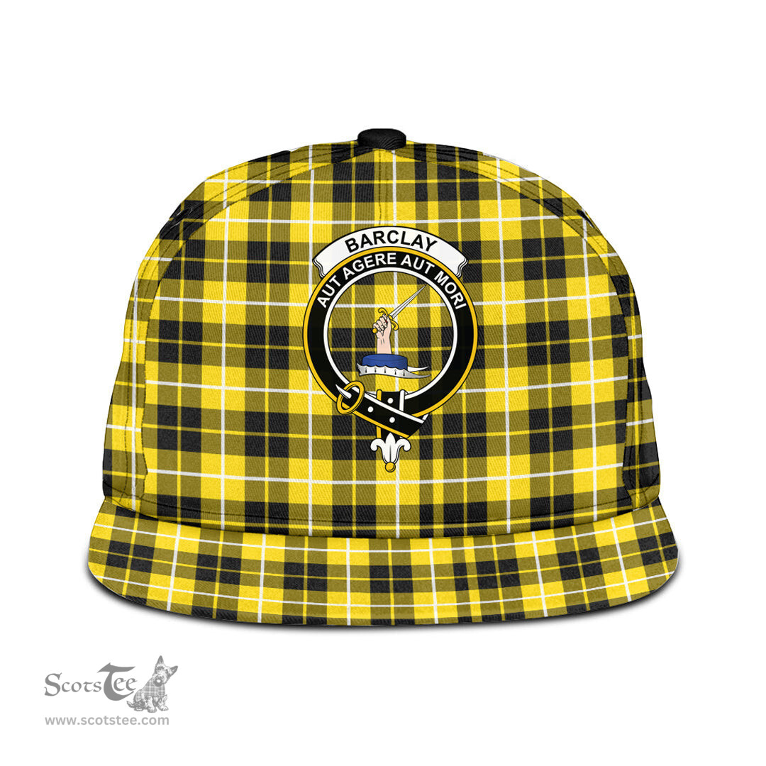 Scottish Barclay Dress Modern Clan Tartan Snapback Hat - Crest Classic Scottish Plaid Tartan Plaid