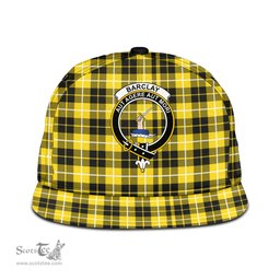 Scottish Barclay Dress Modern Clan Tartan Snapback Hat - Crest Classic Scottish Plaid Tartan Plaid
