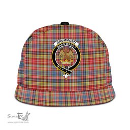 Scottish Drummond of Strathallan Clan Tartan Snapback Hat - Crest Classic Scottish Plaid Tartan Plaid