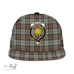 Scottish MacLeod of Harris Weathered Clan Tartan Snapback Hat - Crest Classic Scottish Plaid Tartan Plaid