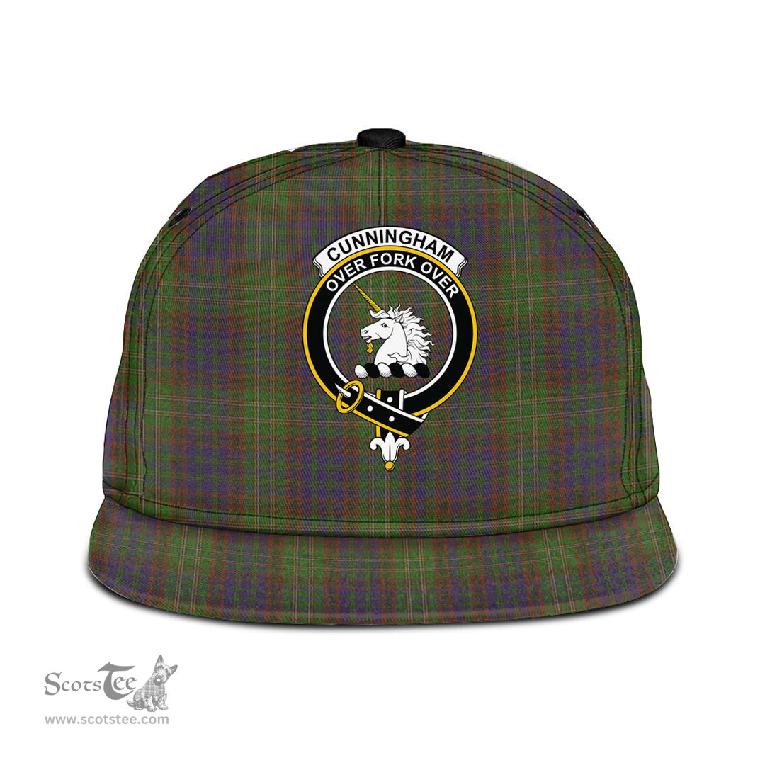 Scottish Cunningham Hunting Modern Clan Tartan Snapback Hat - Crest Classic Scottish Plaid Tartan Plaid
