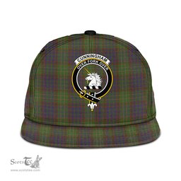 Scottish Cunningham Hunting Modern Clan Tartan Snapback Hat - Crest Classic Scottish Plaid Tartan Plaid
