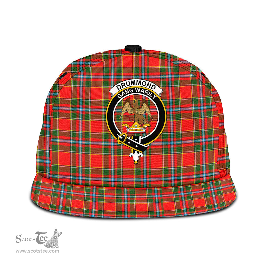 Scottish Drummond of Perth Clan Tartan Snapback Hat - Crest Classic Scottish Plaid Tartan Plaid