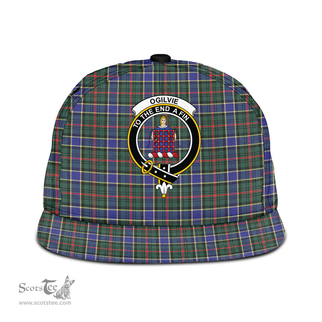 Scottish Ogilvie Hunting Modern Clan Tartan Snapback Hat - Crest Classic Scottish Plaid Tartan Plaid