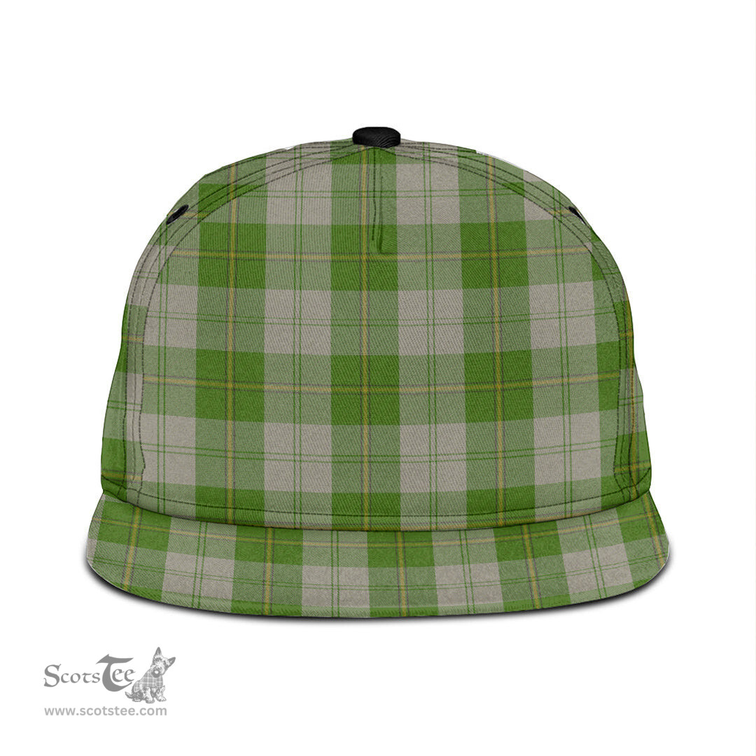 Scottish Cunningham Dress Green Dancers Clan Tartan Snapback Hat - Classic Scottish Plaid Tartan Plaid
