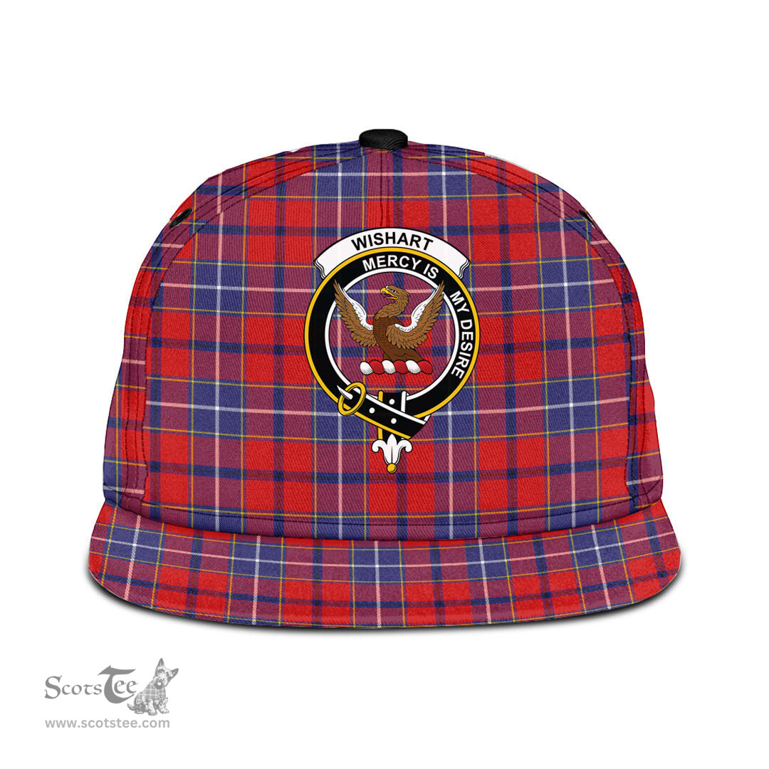 Scottish Wishart Dress Clan Tartan Snapback Hat - Crest Classic Scottish Plaid Tartan Plaid