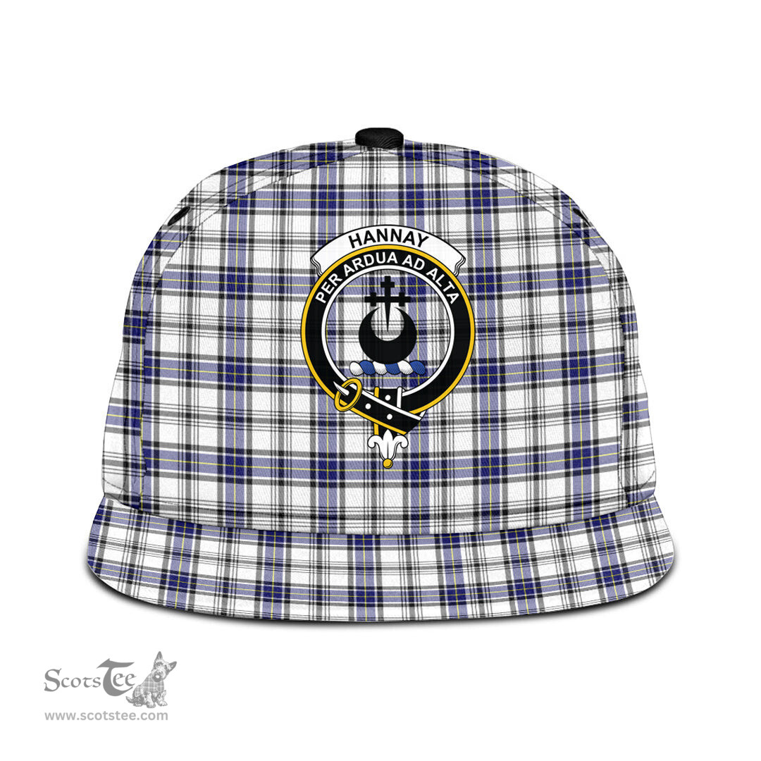Scottish Hannay Modern Clan Tartan Snapback Hat - Crest Classic Scottish Plaid Tartan Plaid