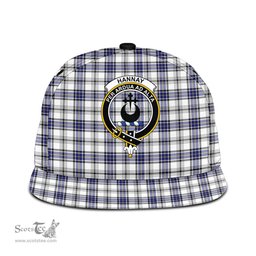 Scottish Hannay Modern Clan Tartan Snapback Hat - Crest Classic Scottish Plaid Tartan Plaid