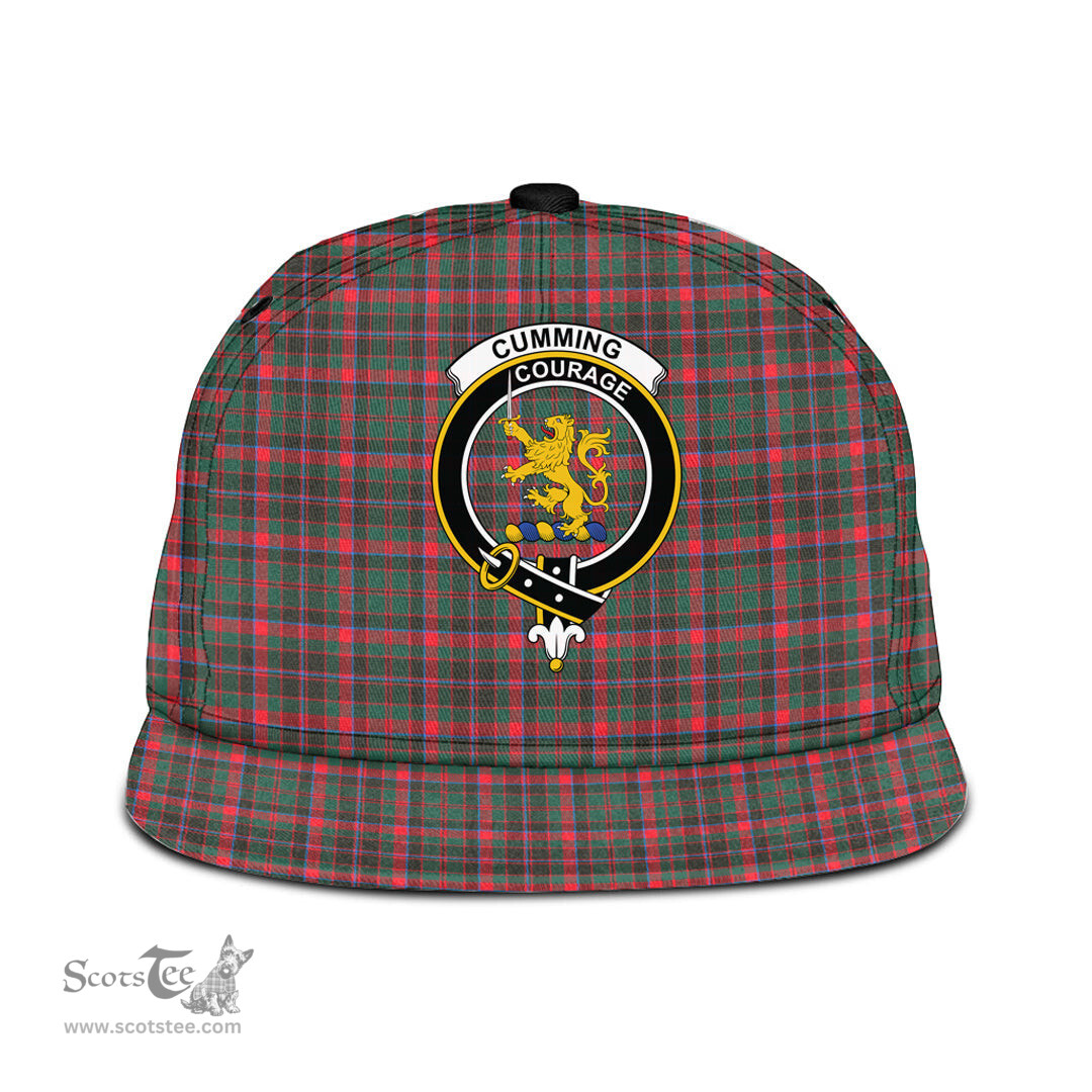 Scottish Cumming Hunting Modern Clan Tartan Snapback Hat - Crest Classic Scottish Plaid Tartan Plaid