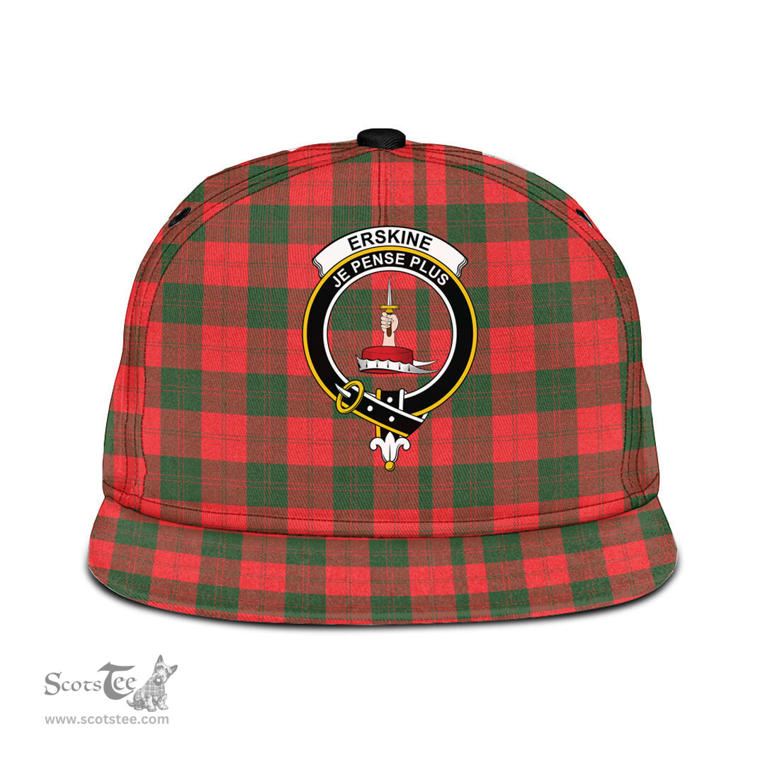 Scottish Erskine Modern Clan Tartan Snapback Hat - Crest Classic Scottish Plaid Tartan Plaid