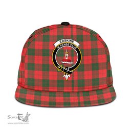 Scottish Erskine Modern Clan Tartan Snapback Hat - Crest Classic Scottish Plaid Tartan Plaid