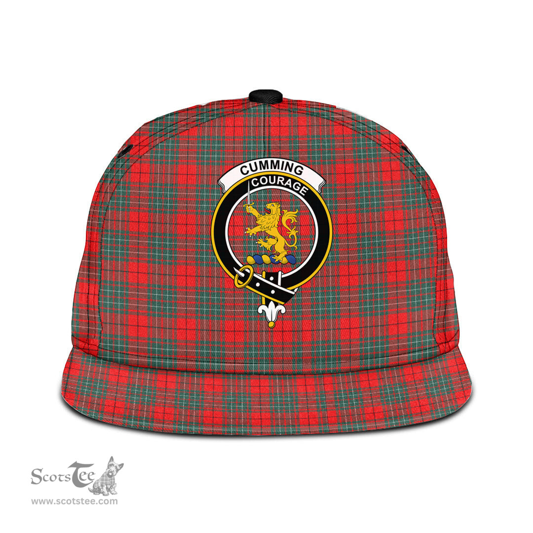 Scottish Cumming Modern Clan Tartan Snapback Hat - Crest Classic Scottish Plaid Tartan Plaid