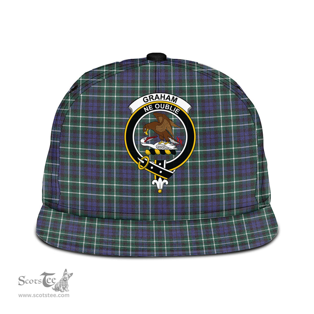 Scottish Graham of Montrose Modern Clan Tartan Snapback Hat - Crest Classic Scottish Plaid Tartan Plaid