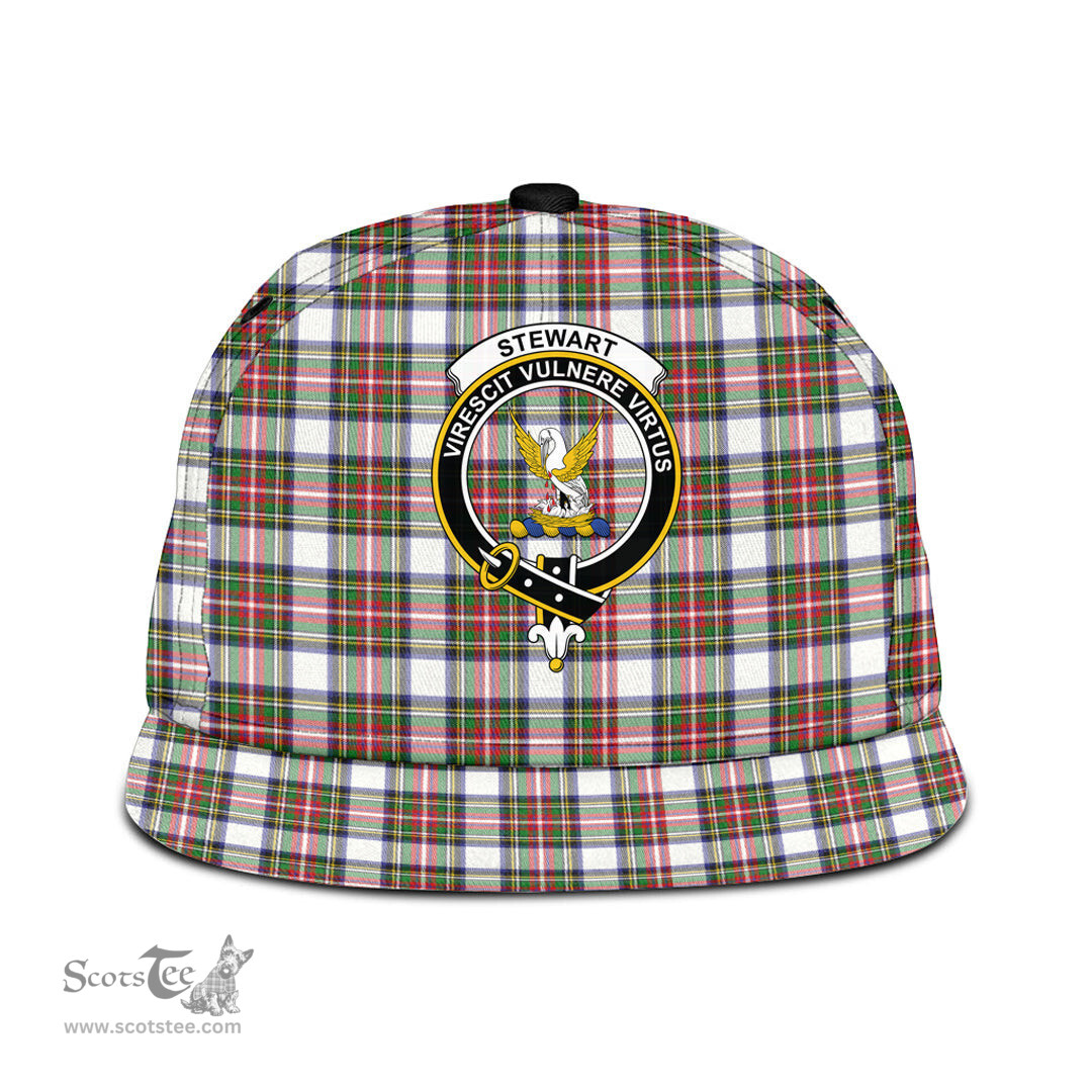 Scottish Stewart Dress Modern Clan Tartan Snapback Hat - Crest Classic Scottish Plaid Tartan Plaid